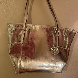 Metallic Gold Michael Kors Sholder Bag